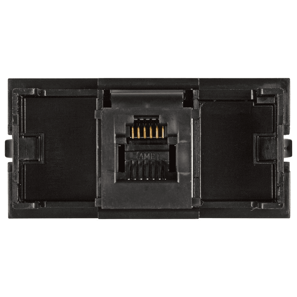 Single bezel black Cat3 RJ45 insert female to female for PCS3 and 59 from Doug Mockett And Company Inc