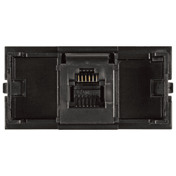 Single bezel black Cat3 RJ45 insert female to female for PCS3 and 59 from Doug Mockett And Company Inc