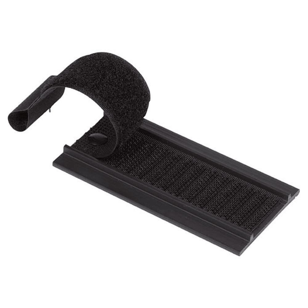 3-1/2" Hook/Loop Wire Manager in Black by Doug Mockett And Company Inc - Desk Wire Guide Solution