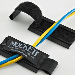 Black Plastic Hook and Loop Wire Manager - Cable Organizer for Desk by Doug Mockett And Company Inc