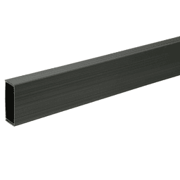Matte black baseboard wire manager for easy wire organization