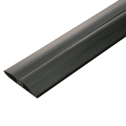 Extruded heavy duty vinyl wire manager with hinged top