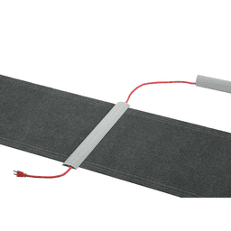 Matte black wire manager for floor cover devices