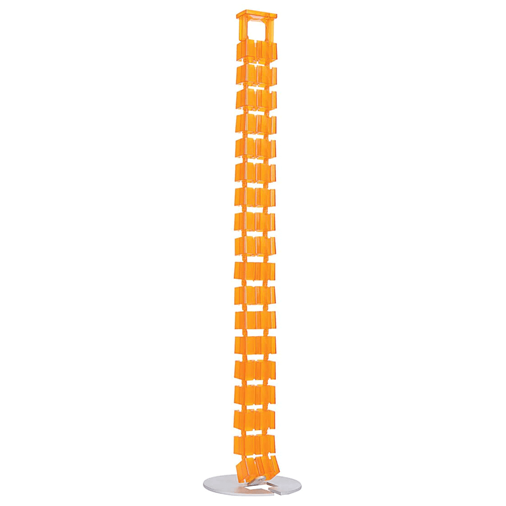 Flexible vertebrae design of the Translucent Orange 31-1/8" Snake Wire Manager