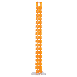 Flexible vertebrae design of the Translucent Orange 31-1/8" Snake Wire Manager