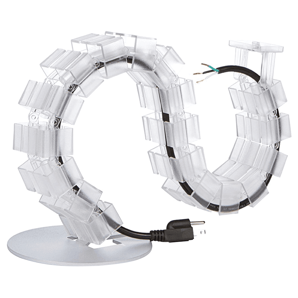 Top view of Snake Wire Manager with screw-on top plate