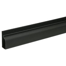 1' J-Shape Cable Manager, Black Main - Image