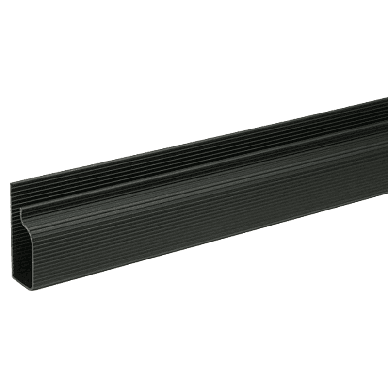 2' J-Shape Cable Manager, Black Main - Image