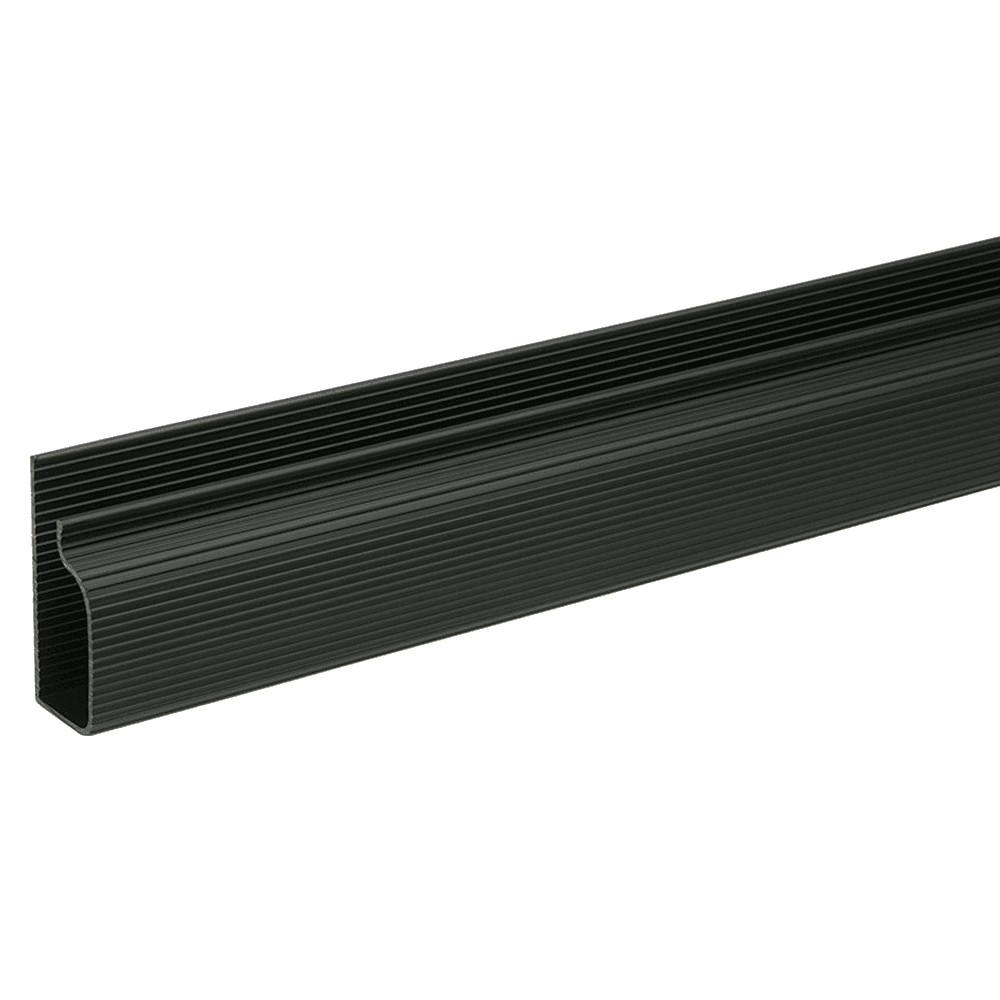 1 inch J-Shape Wire Manager in Matte Black for Cord Management