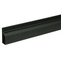 1 inch J-Shape Wire Manager in Matte Black for Cord Management
