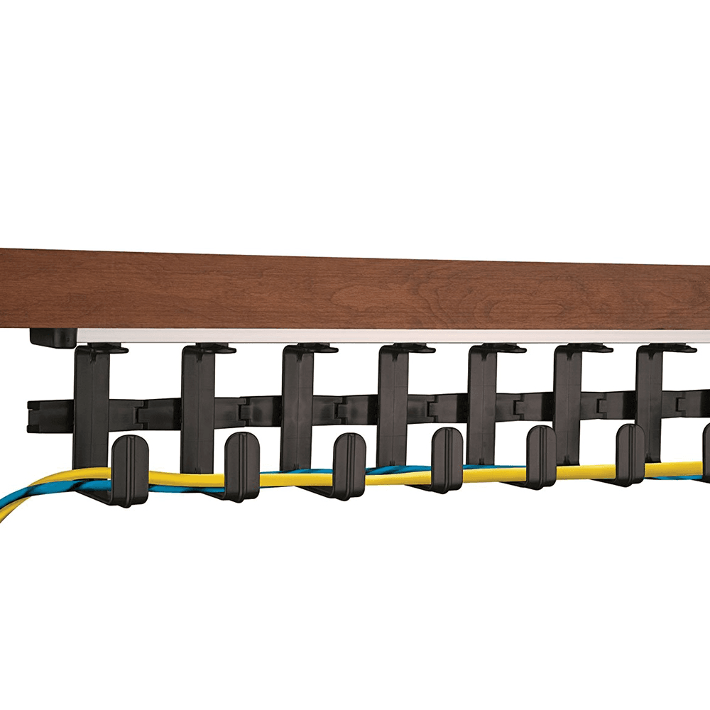Heavy-Duty L-Shaped Plastic Brackets for Multiple Cables