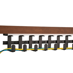 Heavy-Duty L-Shaped Plastic Brackets for Multiple Cables