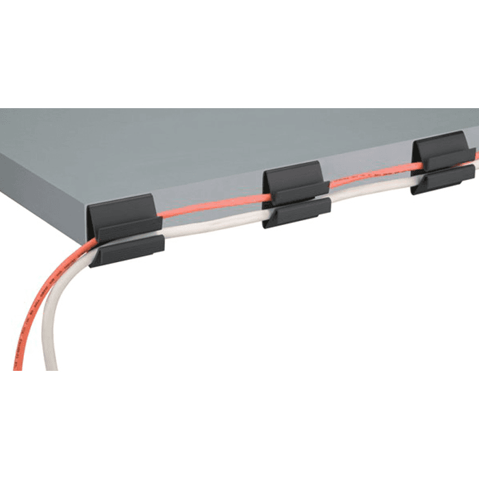 2 inch black wire manager for organizing cables - Doug Mockett And Company Inc