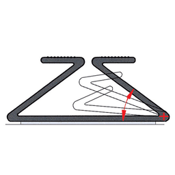 Versatile Z-clips for routing wires in black - Doug Mockett And Company Inc