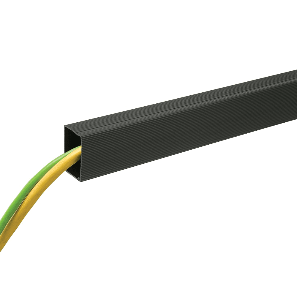 WM3 Matte Black Snapper Wire Manager with Invisible Hinge and Serrated Edges for Easy Access and Concealment of Wires