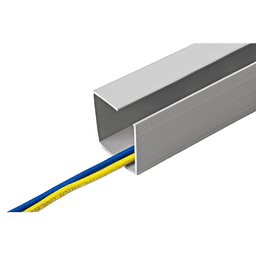 5' G-Shape Wire Cable Manager, Grey Alt 1 - Image