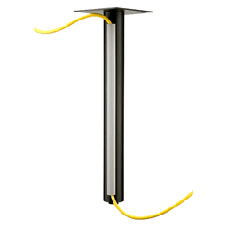 1' Curved Wire Manager Raceway, Grey Alt 2 - Image