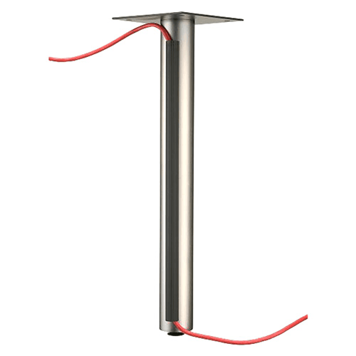 26" Curved Wire Manager Raceway, Black Alt 2 - Image