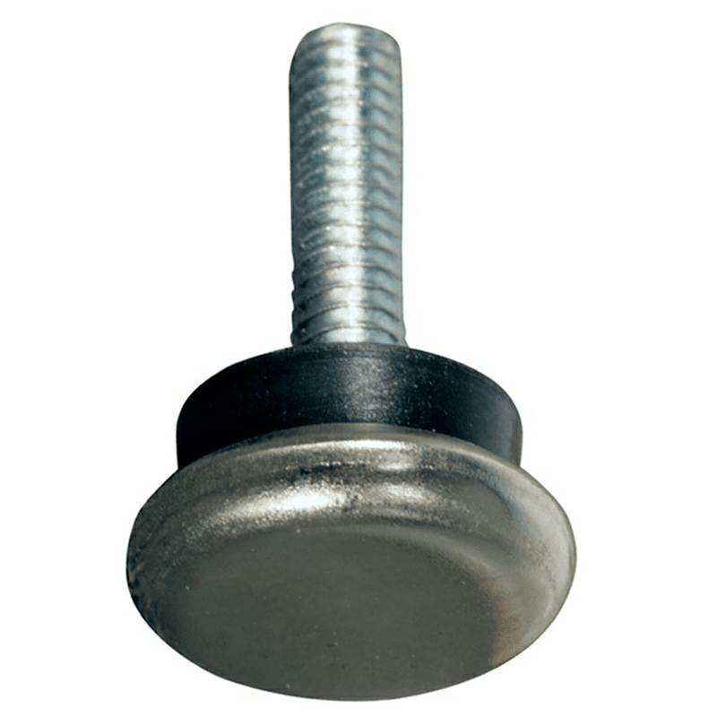 Dh Casters International 5/8" Non-Swivel Leveling Glide - Round Shape, 1/4"-20 Thread, Standard Duty, 7/8" Floor Base Diameter
