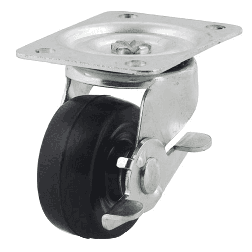 2" General Duty Hard Rubber Swivel Caster with Brake 100/Case - Dh Casters International