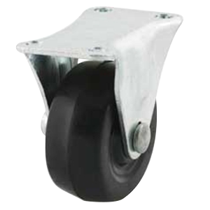 2-1/2" General Duty Soft Rubber Rigid Caster for Store Fixtures, Office Equipment, and Light Industrial Equipment by Dh Casters International