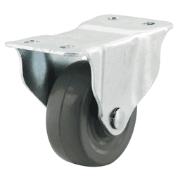 3" gray non-marking rigid caster for factories and warehouses