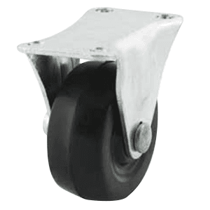 Dh Casters International 3" General Duty Soft Rubber Rigid Caster for Store Fixtures