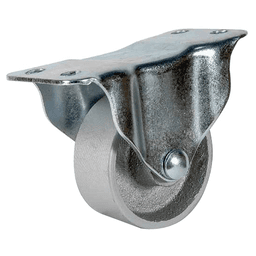 3 inch general duty steel rigid caster for store fixtures, office equipment and light industrial equipment