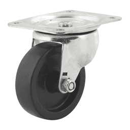 4 inch non-marking plastic swivel caster for industrial use