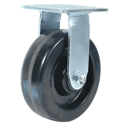 6" Heavy Duty Phenolic Non-Marking Rigid Caster with Chemical and Impact Resistance