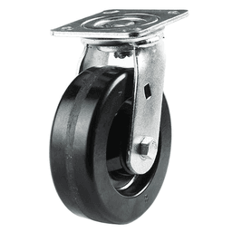 6" Heavy Duty Phenolic Non-Marking Swivel Caster - Chemical & Impact Resistant