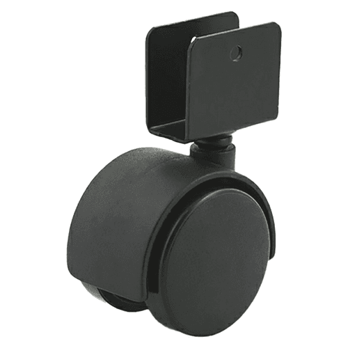 2&quot; C-T U-Bracket Mount Twin Wheel Brass Swivel Caster Main - Image