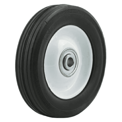 6&quot; W-MH Flat Free Semi-Pneumatic Solid Rubber Wheel with Centered Hub Main - Image