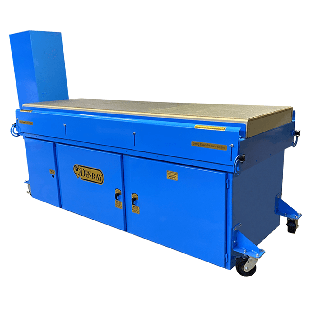 Denray 3696SS Solid Surface Down Draft Sanding Table 36" x 96" 110V or 220V Single-Phase - Main Image