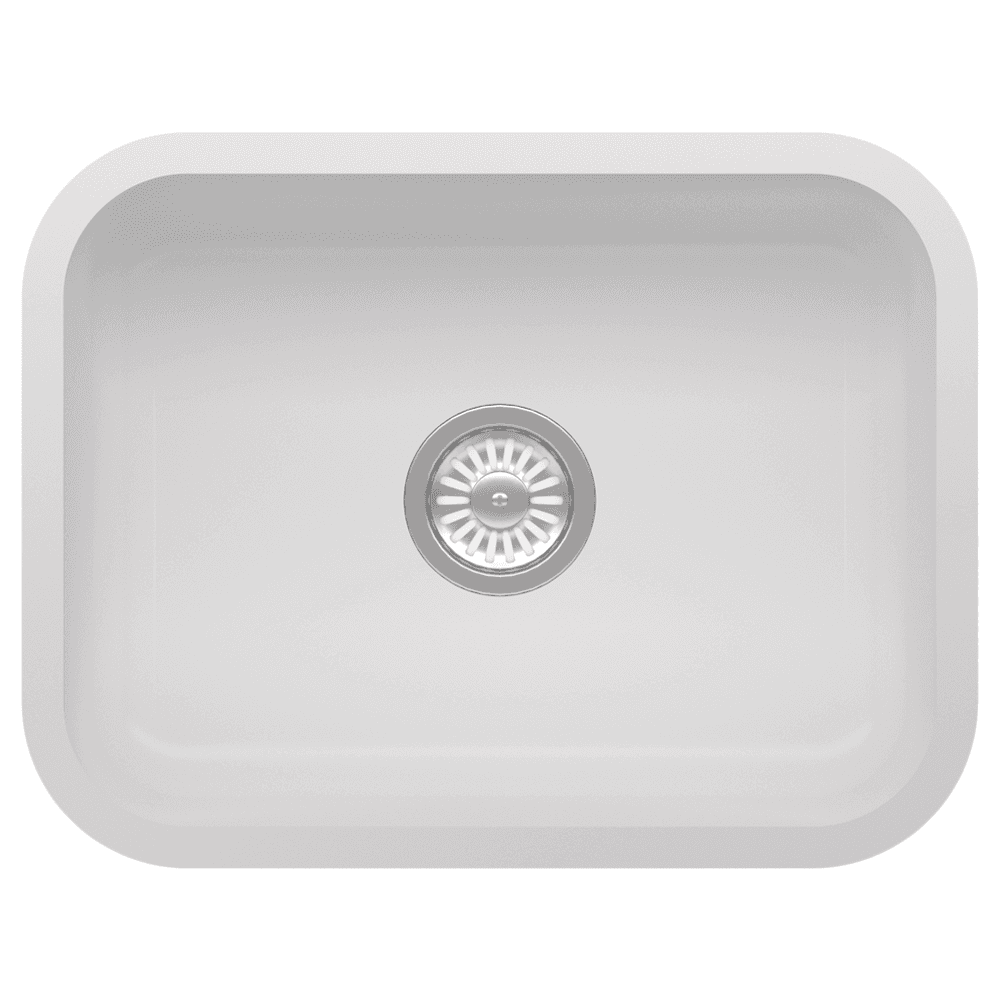 Durable Acrylic Undermount Single Bowl Sink, Easy to Clean & Non-Porous, Commercial & Residential Use