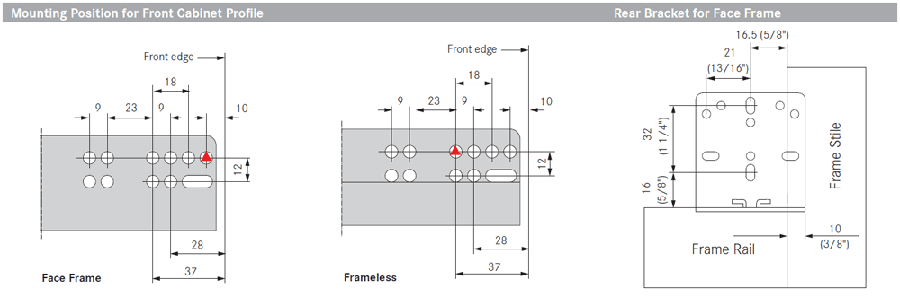 High Capacity Dynapro 16 2D Undermount Drawer Slide