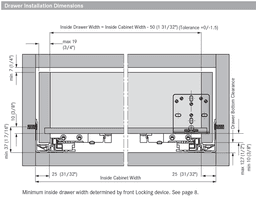 12" Dynapro 19 2D Undermount Drawer Slide for 3/4" Material - Image 5