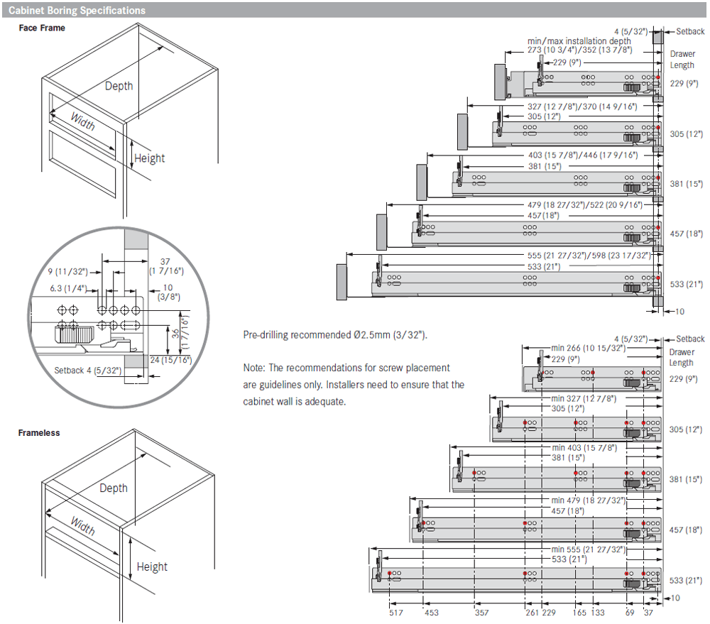 Dynapro 19 3D Drawer Slide - Components