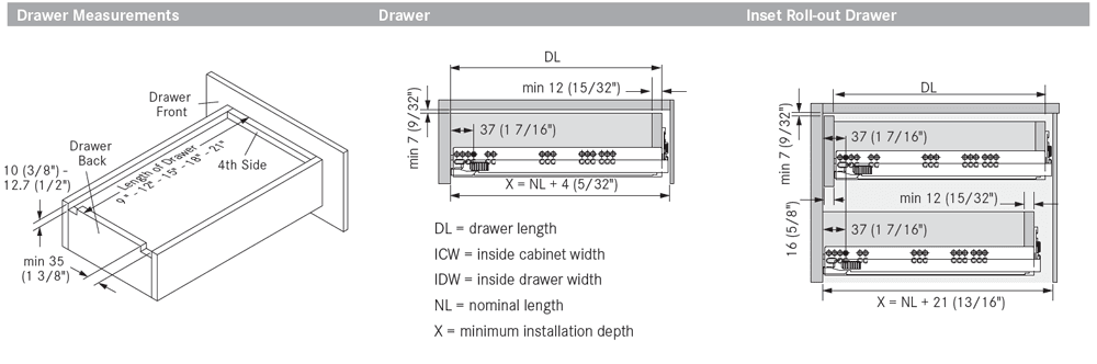 Grass Undermount Drawer Slide for 3/4" Material - Image 4