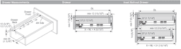 Grass 30" Dynapro 19 3D undermount drawer slide - Back view