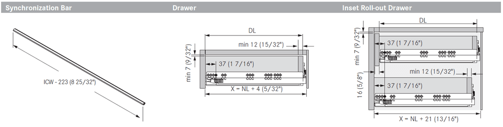 Tipmatic Function with Soft-Close Damping