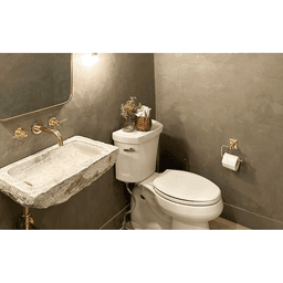 6-3/4" Traditional Small Disc Rosette Brass Bar Paper Holder, Satin Nickel Alt 1 - Image