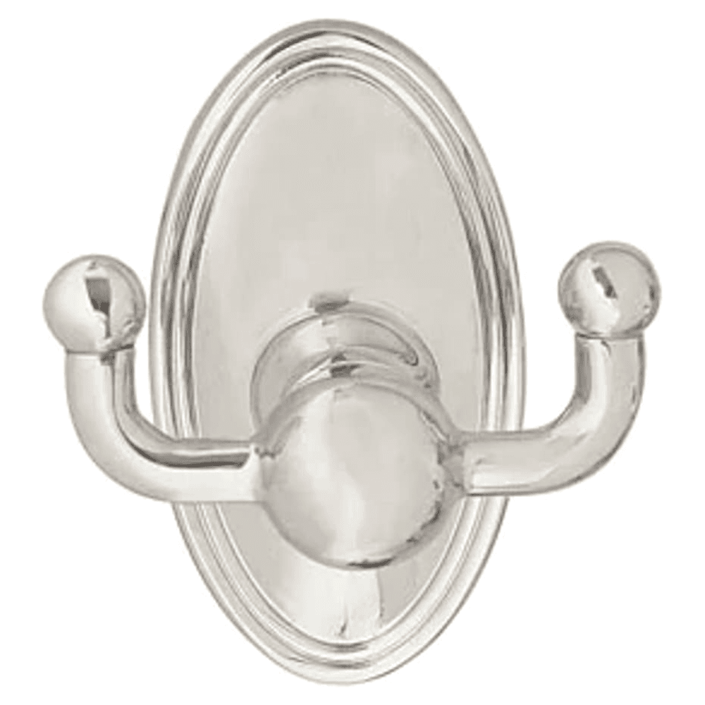 2" Traditional Small Regular Rosette Double Hook, Oil Rubbed Bronze Main - Image