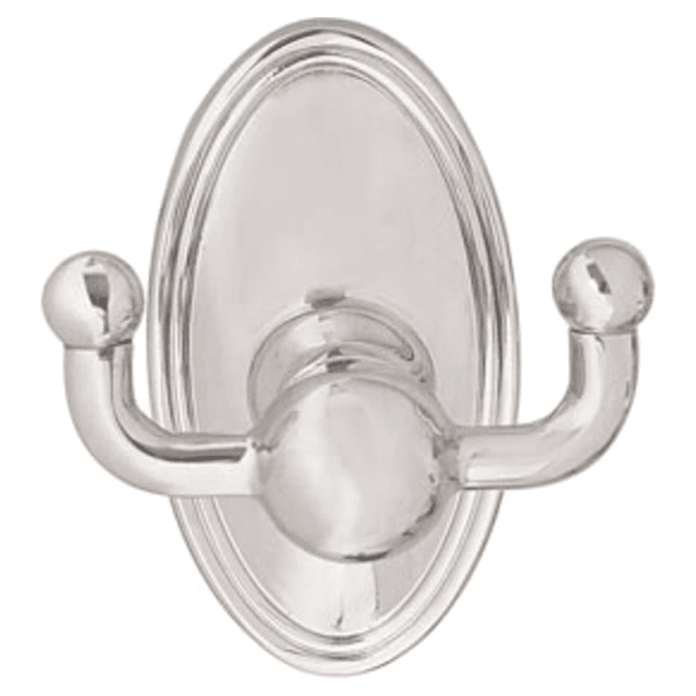 2-1/2" Traditional Quincy Rosette Double Hook, French Antique Main - Image