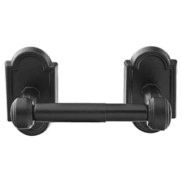 7-1/8" Tuscany Bronze #15 Rosette Spring Rod Paper Holder, Medium Bronze Main - Image