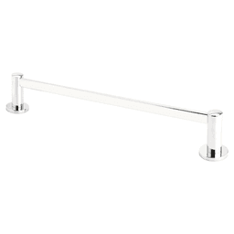 2802209US3NL 24" Modern Regular Rosette Towel Bar, Unlacquered Brass Main - Image