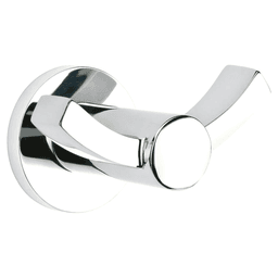 Modern Double Hook, Unlacquered Brass Main - Image