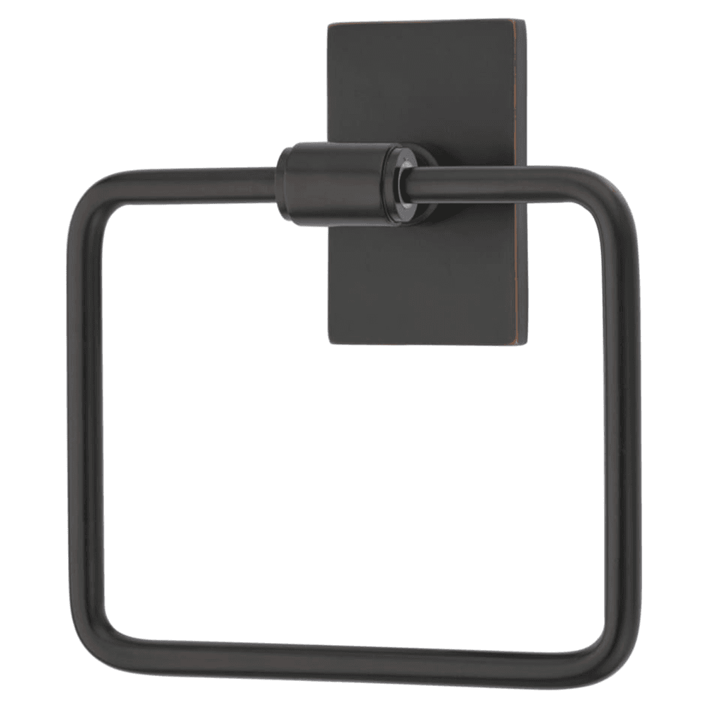 Transitional Small Regular Rosette Towel Ring, Polished Chrome Main - Image