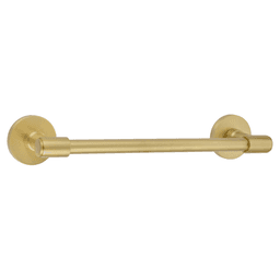 30" Transitional Regular Rosette Towel Bar, Flat Black Main - Image