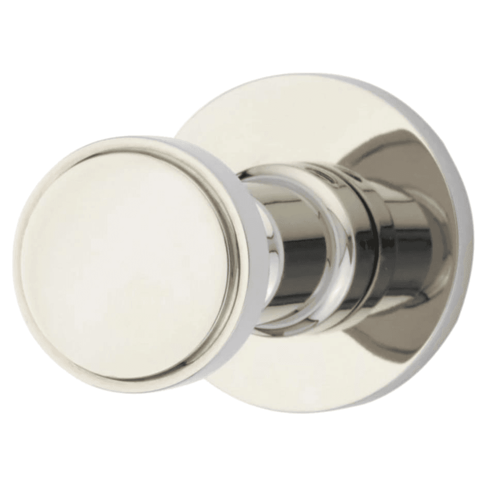 2" Transitional Small Disc Rosette Single Hook, Satin Nickel Main - Image
